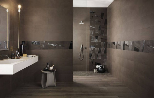 FAP CERAMICHE MAT&MORE Brown 25x75 
