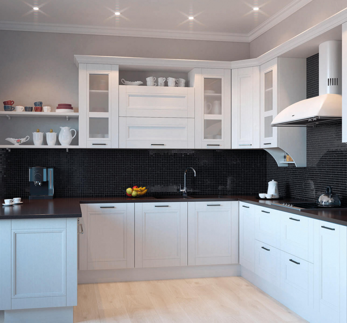 Напольная плитка STARMOSAIC Classic BLACK POLISHED 20х20 