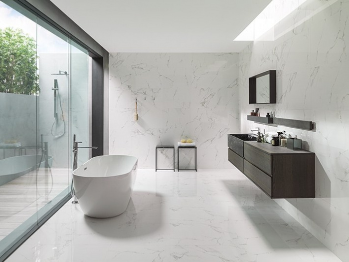 Керамическая плитка Porcelanosa Marmol Xl в интерьере 1 Керамическая плитка Porcelanosa Marmol Xl в интерьере 1
