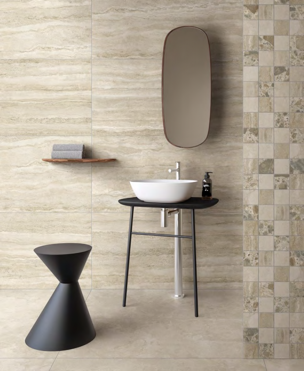  Vitra Citystone Травертин Линейный Матовый 7Рек R10A 60X60 