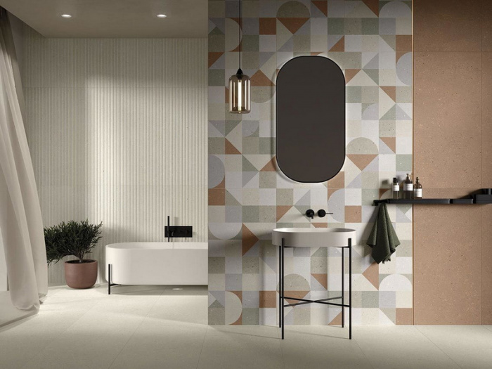 Керамическая плитка DADO CERAMICA WALLPAPERS в интерьере w3