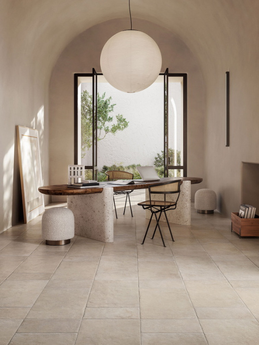 Керамическая плитка Serenissima Cir DI PIETRA в интерьере DI-PIETRA-RUNI-AVORIO-5