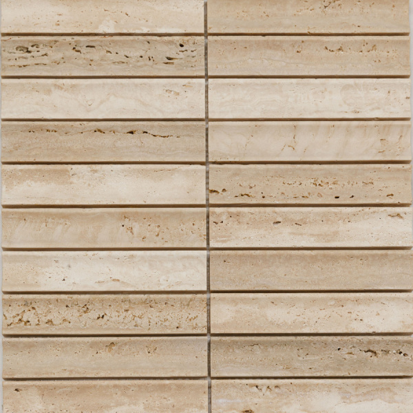Мозаика Pixel Yellow Travertine, Concave матовая 30.5x31.8 PIX 343