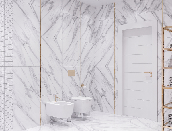  Absolut Gres CALACATA Grey gloss 1200x600 