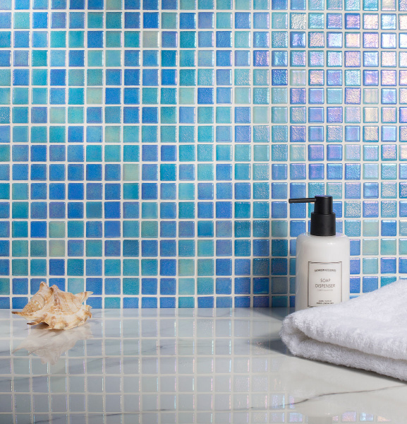 Напольная плитка VIDREPUR SHELL Mosaic Shell Mix Blue 551/552 
