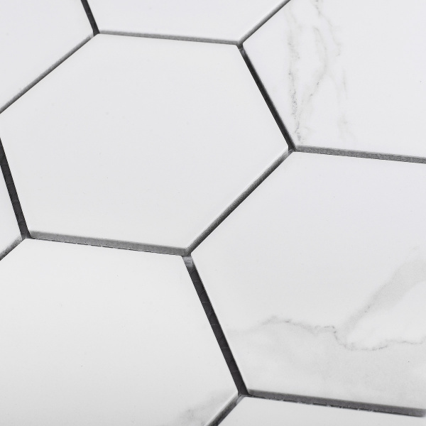 Напольная плитка STARMOSAIC Geometry Hexagon big Carrara Matt 95х110 