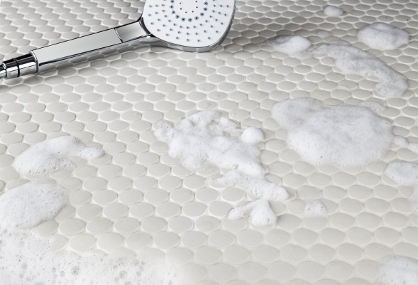 Напольная плитка STARMOSAIC Non-Slip Penny Round White Antislip D19 