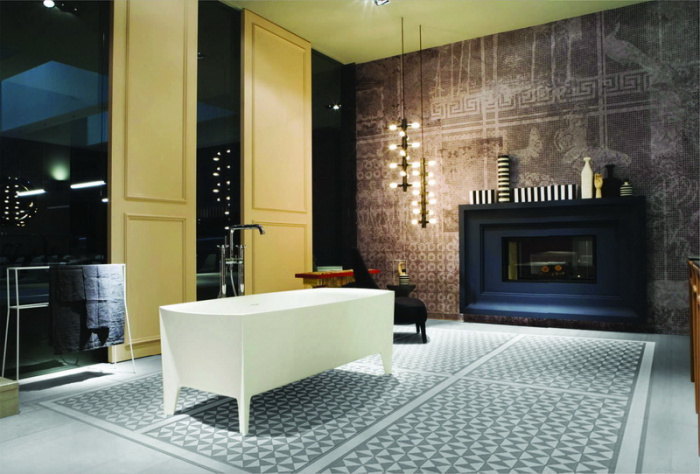 Керамическая плитка JET-MOSAIC LOFT в интерьере 11