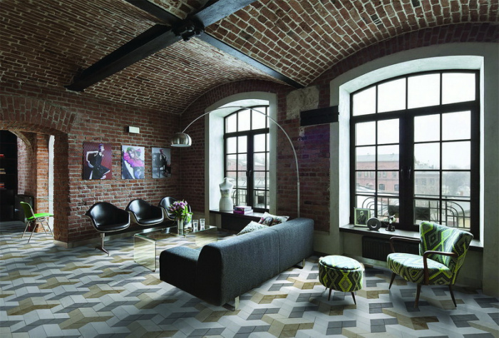 Керамическая плитка JET-MOSAIC LOFT в интерьере 13