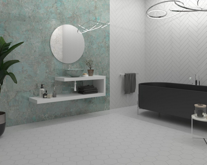 Керамическая плитка DUNE FLAT в интерьере flat-6