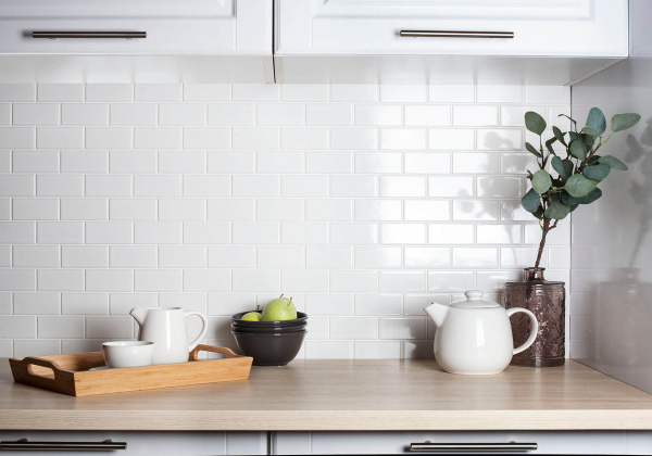 Напольная плитка STARMOSAIC Brick and Metro Brick White Glossy 45x95 