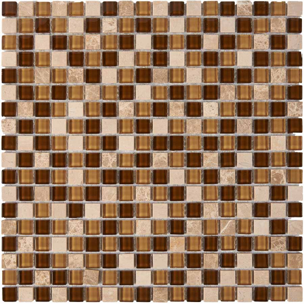 Мозаика Pixel Камень и стекло глянцевая и матовая 30x30 PIX 737