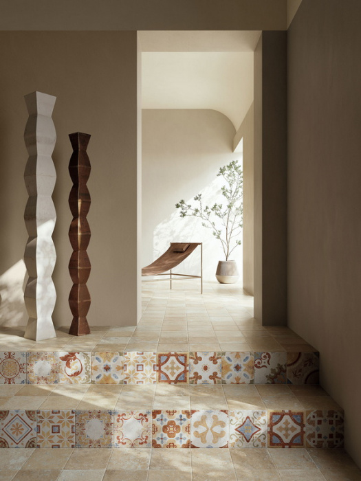 Керамическая плитка Serenissima Cir COTTO DEL CAMPIANO в интерьере CottoCampiano_terra-di-pienza-3