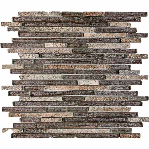 Мозаика Pixel Камень и стекло глянцевая и матовая 28.6x30 PIX 726