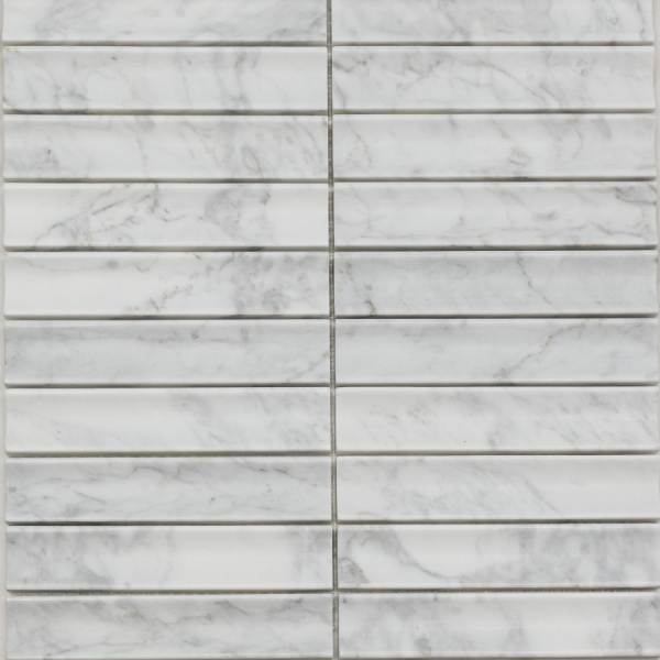 Мозаика Pixel Bianco Carrara, Concave матовая 30.5x31.8 PIX 341
