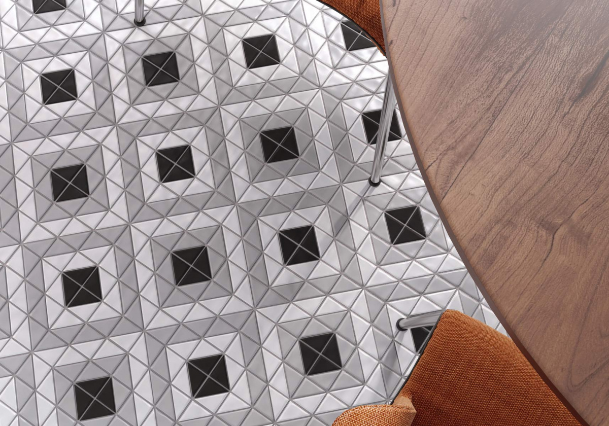 Напольная плитка STARMOSAIC Albion CUBE GREY 60x40 