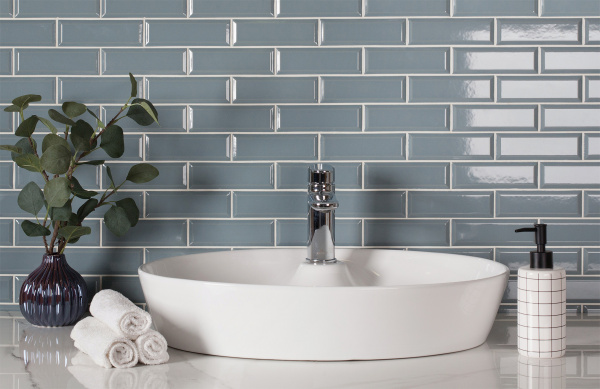 Напольная плитка STARMOSAIC Brick and Metro Metro Bluish-Grey Glossy 45х145 