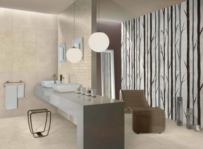 Керамическая плитка DADO CERAMICA FABRIC в интерьере f4