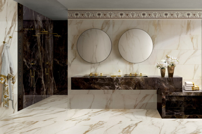 Керамическая плитка VERSACE Maximvs в интерьере Maximus-3