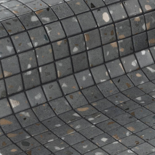 Мозаика EZARRI Terrazzo Grey 25 31.3x49.5