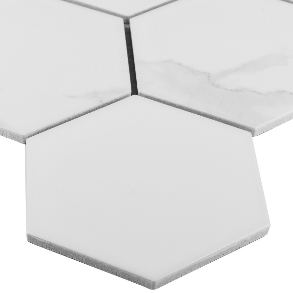 Напольная плитка STARMOSAIC Geometry Hexagon big Carrara Matt 95х110 