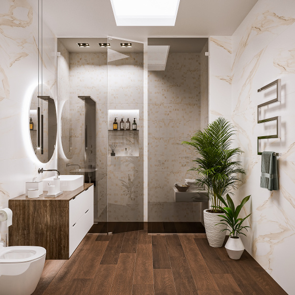  Absolut Gres RICATO BROWN Brown gloss 1200x600 