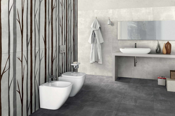 Керамическая плитка DADO CERAMICA FABRIC в интерьере f1