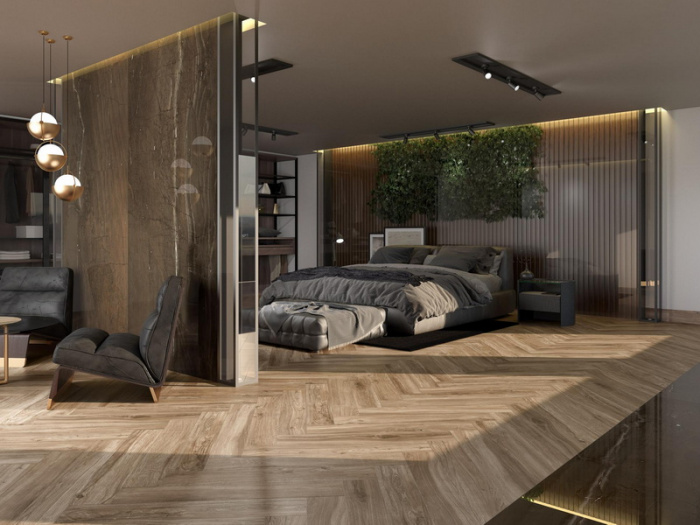 Керамическая плитка PAMESA ROVERE в интерьере ro3
