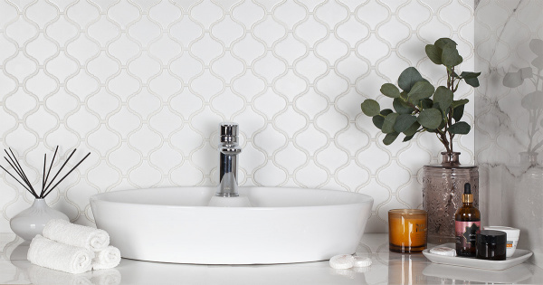 Напольная плитка STARMOSAIC Shapes Latern White Matt 74x78 