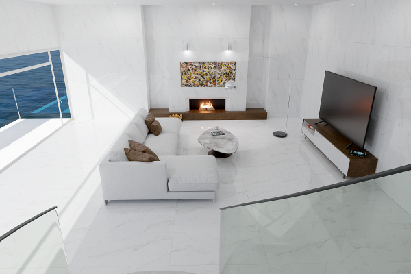  Absolut Gres GRAPHITO White Gloss 1200x600 