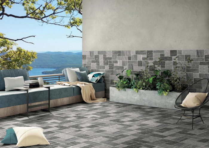 Керамическая плитка DADO CERAMICA PIETRA DI VALS в интерьере pie1