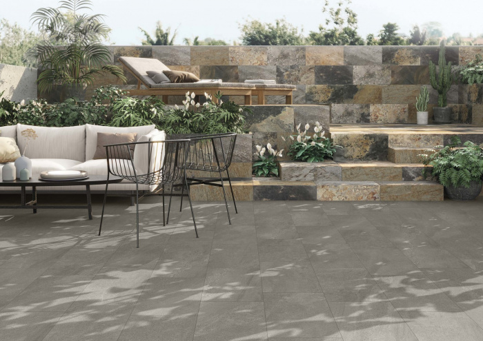 Керамическая плитка DADO CERAMICA PIETRONE ROCCIONE в интерьере piet4