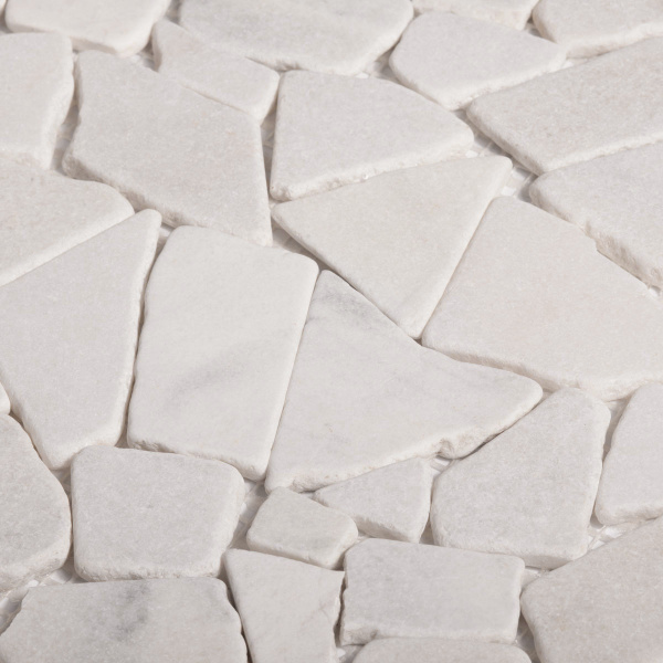 Напольная плитка STARMOSAIC Broken SPLIT WHITE MATT 