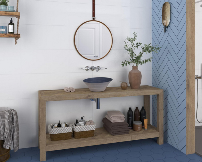 Керамическая плитка DUNE FLAT в интерьере flat-16