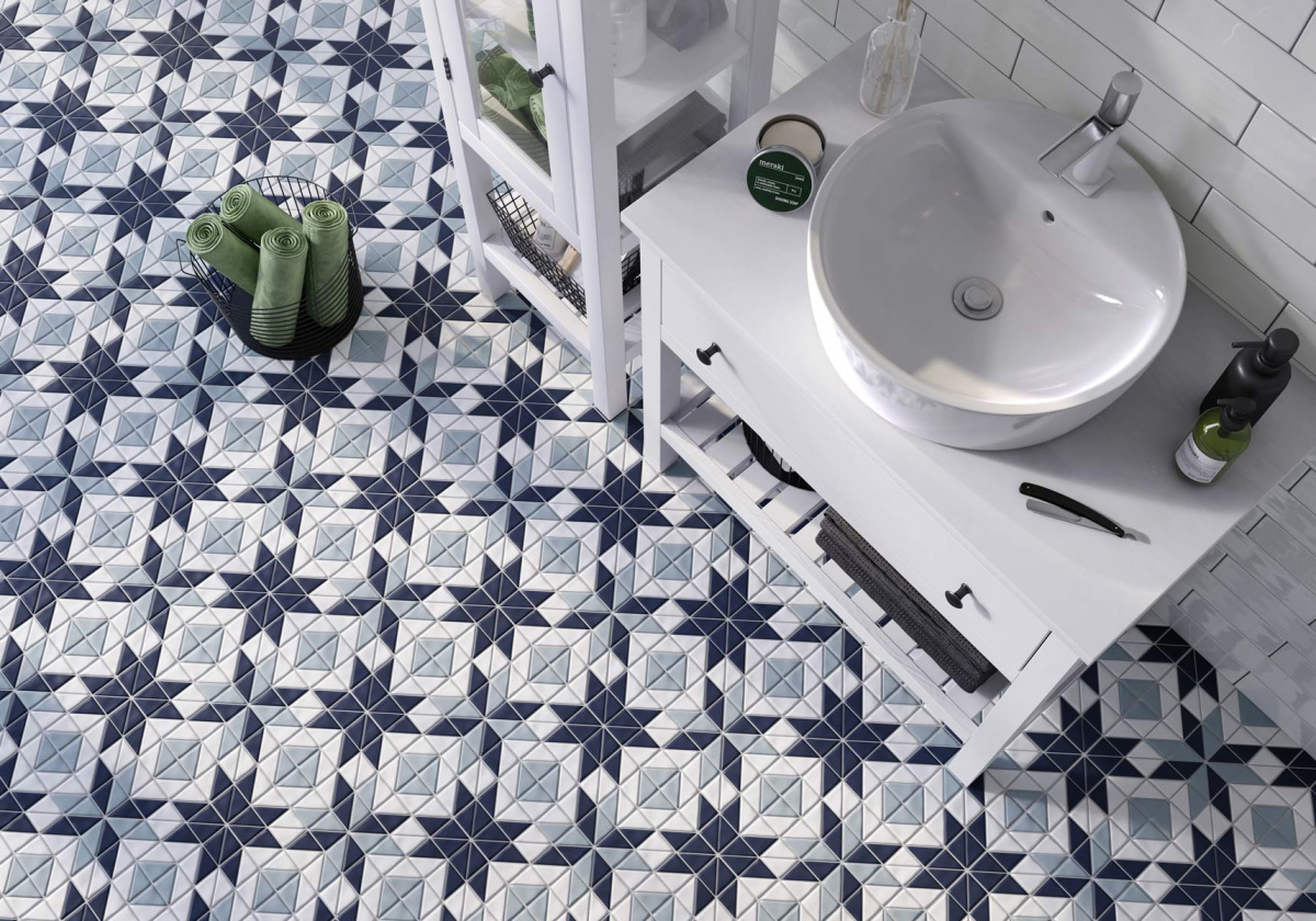 Напольная плитка STARMOSAIC Albion STAR BLUE 60x40 