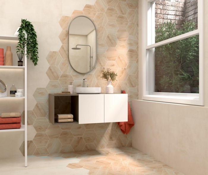Керамическая плитка PAMESA ROVERE в интерьере ro6