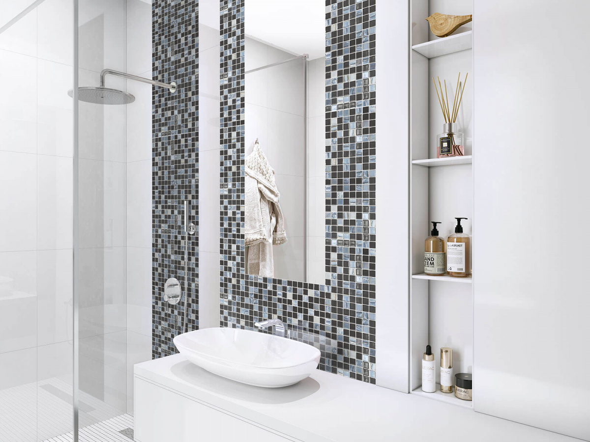 Напольная плитка VIDREPUR ASTRA Mosaic Astra Black 