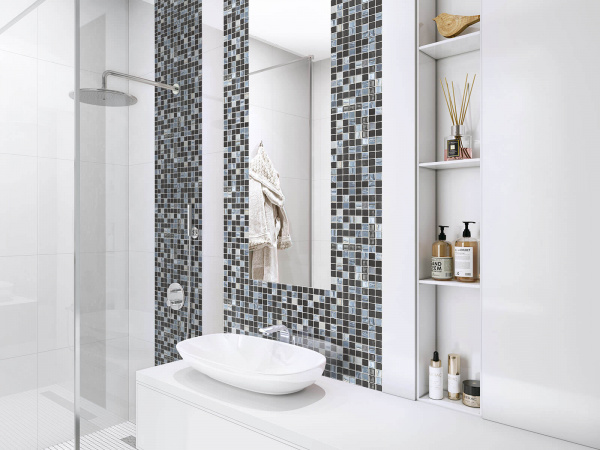 Напольная плитка VIDREPUR ASTRA Mosaic Astra Black 