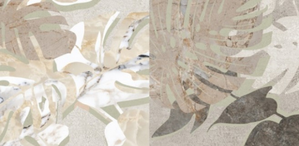  Vitra Marble-X Marble-Beton Декор Цветочный 30x60 
