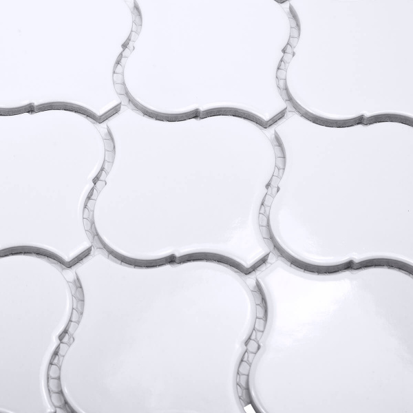 Напольная плитка STARMOSAIC Shapes Latern White Glossy 74х78 