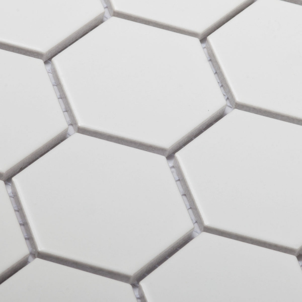 Напольная плитка STARMOSAIC Geometry Hexagon small White Matt 51x57 